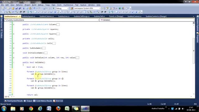 Projeto de Sudoku em C# (VS 2010) Parte 4 смотреть онлайн