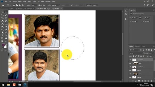 How to use #modify options for #photo collage in #Photoshop CC | Tamil Photoshop Tutorial смотреть онлайн