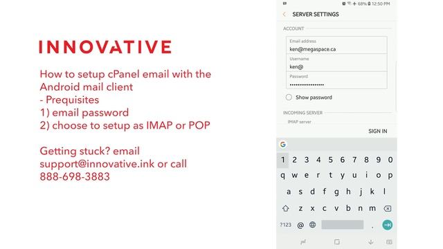 cPanel Email Setup on Android смотреть онлайн