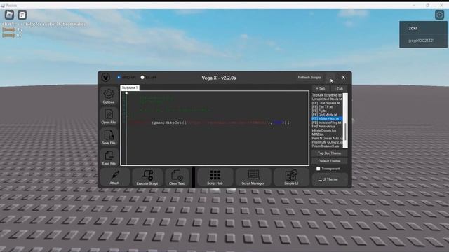 Vega X v2.1.9 | Free Roblox Exploit | Roblox Executor | Roblox Hack | Roblox Mod Menu Tutorial 2023 смотреть онлайн
