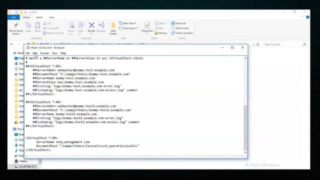VirtualHost in Urdu | How to Setup Virtual Host for laravel project in xampp смотреть онлайн