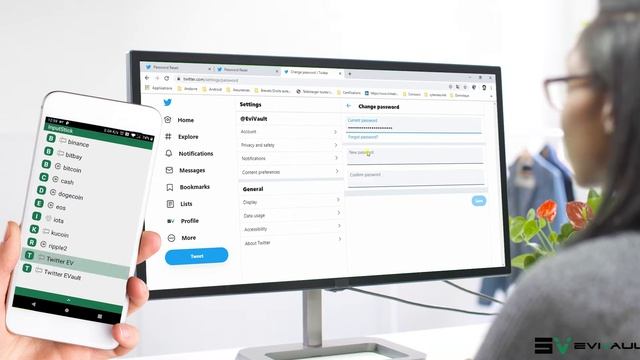 🆕 How to Change Website Password 🔑 Offline with the NFC Cold Wallet EviVault 💨Very easy to use смотреть онлайн