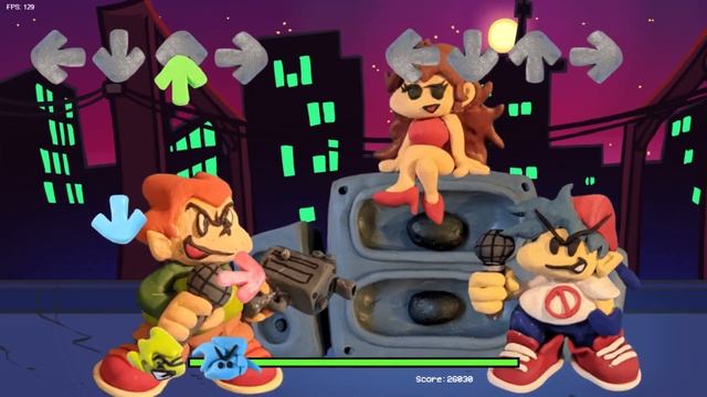 Friday Night Funkin' Clay Mod | FNF Skin Mod | Web Browser Online Port смотреть онлайн
