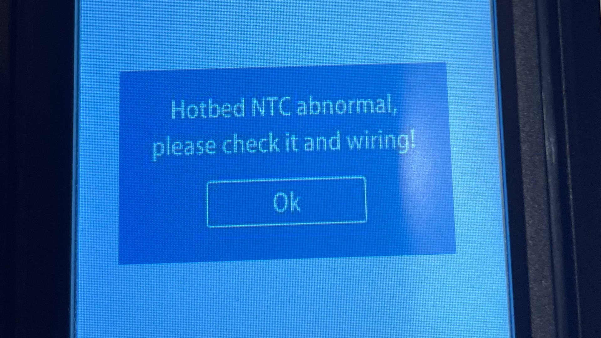 3D принтер Anycubic - Hotbed ntc abnormal please check it and wiring - что делать? смотреть онлайн