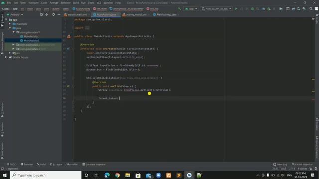 Transfer data from one activity to another in android studio смотреть онлайн