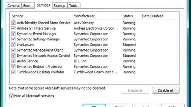 MSCONFIG Command смотреть онлайн