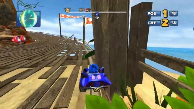 Sonic and Sega All Stars Racing (Sonic in Whale Lagoon) [720p60fps] смотреть онлайн