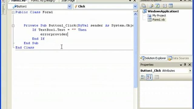 Visual Basic NET | Errorprovider Kullanımı смотреть онлайн