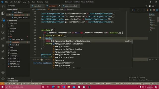 Pass Data Between Screens using Flutter | Null Safety смотреть онлайн