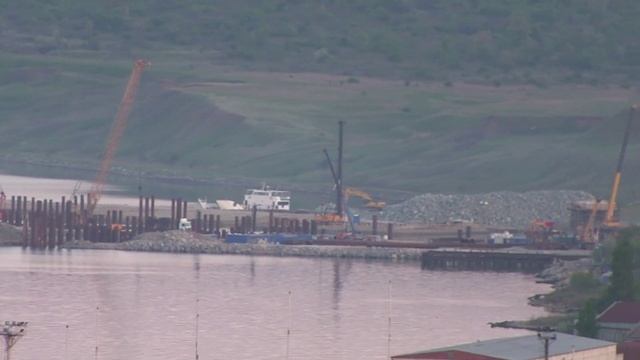 Керчь. Строительство моста. 8 мая 2016 г. смотреть онлайн