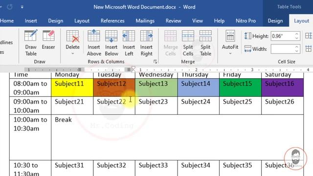 MSWORD-011-Table Layout in Detail | Basic to Advance | Hindi | MS Word Tutorial for Beginners смотреть онлайн