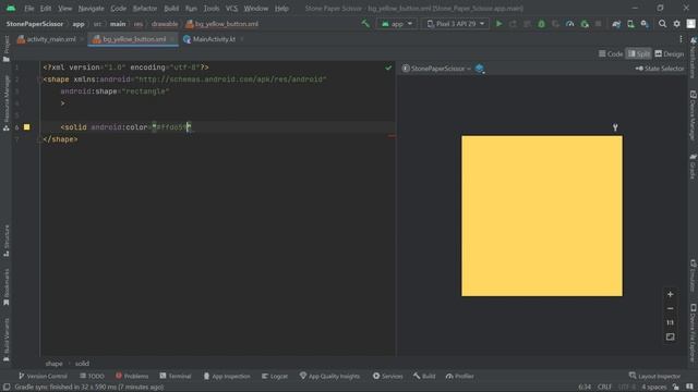 Part 1 || Rock Paper Scissor in Android Studio смотреть онлайн