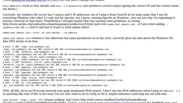Samba 4 gives "Failed to find a writeable DC for domain" on samba-tool domain join смотреть онлайн