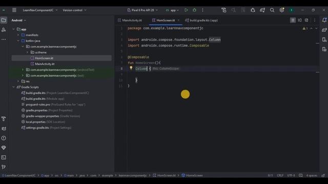 Navigation Component in Jetpack Compose using Kotlin | Android Studio смотреть онлайн
