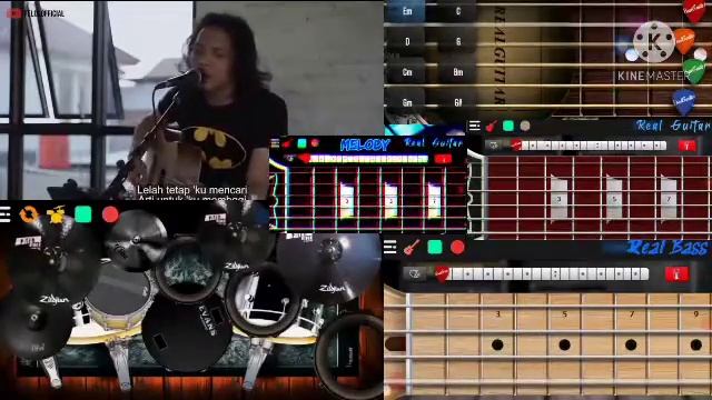 Bintang Di Surga-Peterpan Felix Cover Ft Band Android (Real Guitar,Real Bass,Real Drum) смотреть онлайн