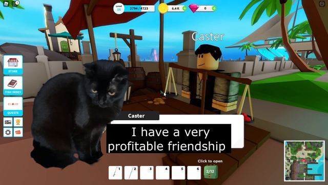 Cat became the greatest fisher ever! Roblox | Fishing Simulator смотреть онлайн