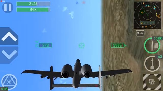 〓Strike Fighters Modern Combat〓 USAF A-10C Thunderbolt Ⅱ (destroy enemy vehicles) смотреть онлайн