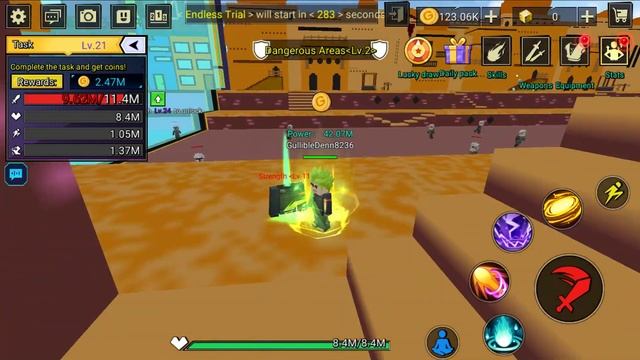 Garena Blockman Go Anime Fighting Simulator - Gameplay Walkthrough Part 462 (Android,iOS) смотреть онлайн