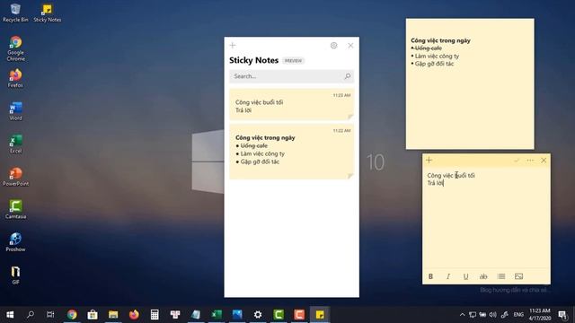 Cách tạo ghi chú trên desktop Win 10 - Tạo note trên Win 10 смотреть онлайн