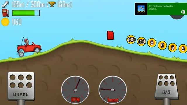 Hill climb racing for Windows 8.1 Gameplay HD смотреть онлайн