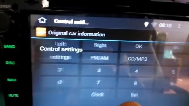 Set the Car Original Informatoin for Opel Android Car Stereo смотреть онлайн