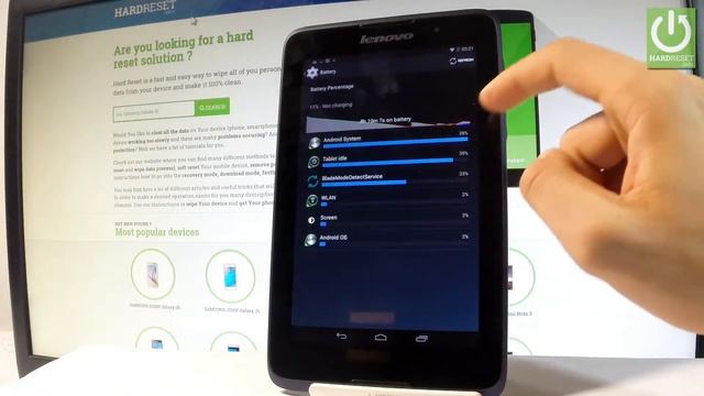 Show the Battery Percentage in LENOVO A7-50 (WiFi) A3500-F смотреть онлайн
