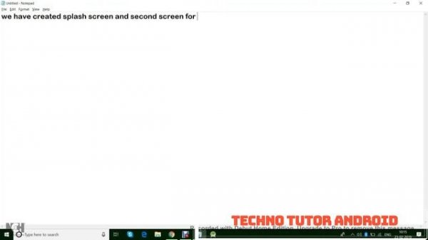 Splash Screen Android || Android Splash Screen Video || Android Video Tutorial