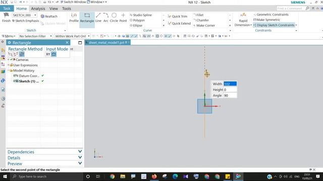 Basic sheet metal design in NX for beginners . смотреть онлайн