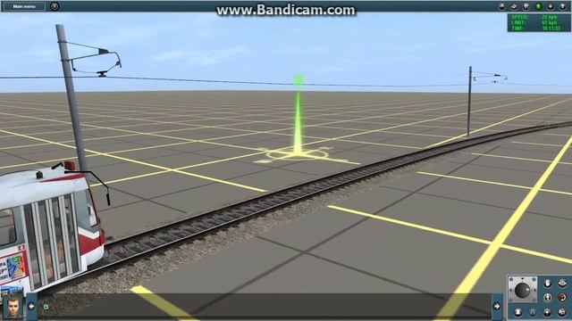 Trainz. Тест виляющей трамвайной КС смотреть онлайн