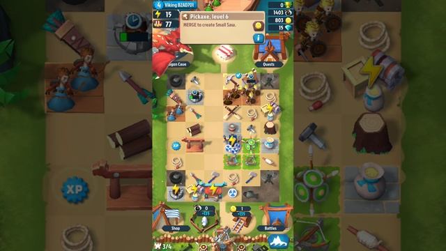 Merge Vikings - All Levels Gameplay Part 1 (Android, iOS) смотреть онлайн