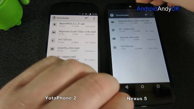 YotaPhone 2 v Nexus 5 (Boot, Benchmark, GPS, Speaker, Browser tests) смотреть онлайн