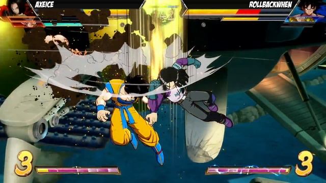 Axeice(Android 17/Jiren/Goku Black) Fights RollBackWhen(SSGSS Gogeta/Base Goku/UI Goku)[DBFZ PS4] смотреть онлайн