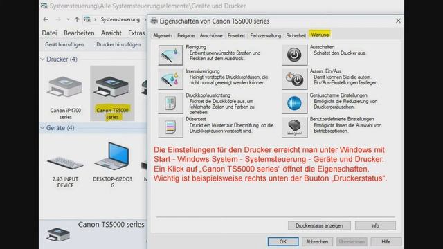 Multifunktionsgerät Canon Pixma TS5050 - Treiberinstallation für Windows und Linux Systeme смотреть онлайн