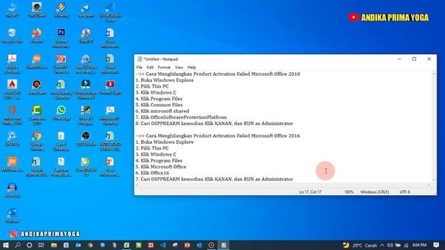Cara Menghilangkan Microsoft Activation Failed Wizard Pada Ms Office 2016 смотреть онлайн