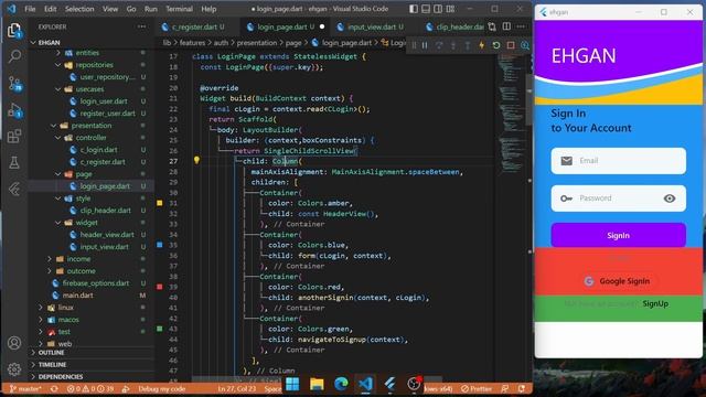 Responsive Position and ScrollView Flutter Using Layout Builder смотреть онлайн
