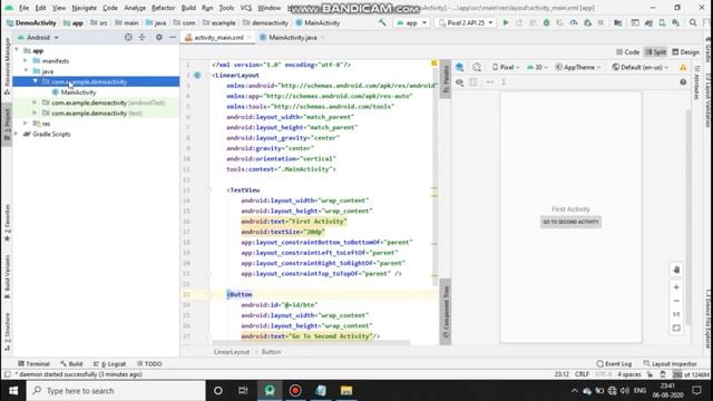 Tutorial -1 : - Start Second Activity By Clicking Button On First Activity In Android Studio смотреть онлайн