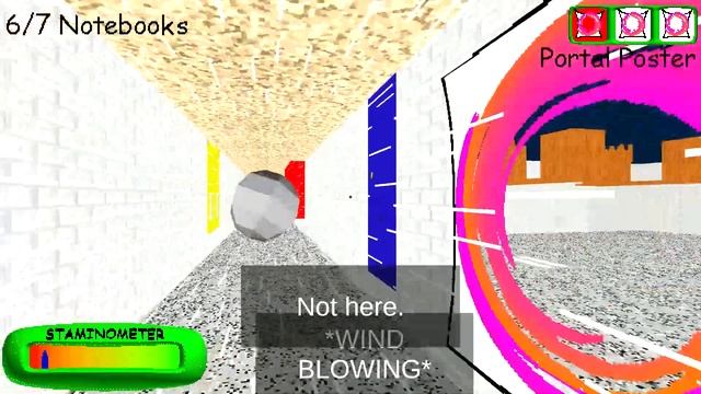 Attempting to beat Baldi's Basics with only the portal poster (WEIRD GLITCH) смотреть онлайн