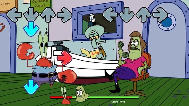Krabbattle SpongeBob Full ¬ Friday Night Funkin смотреть онлайн