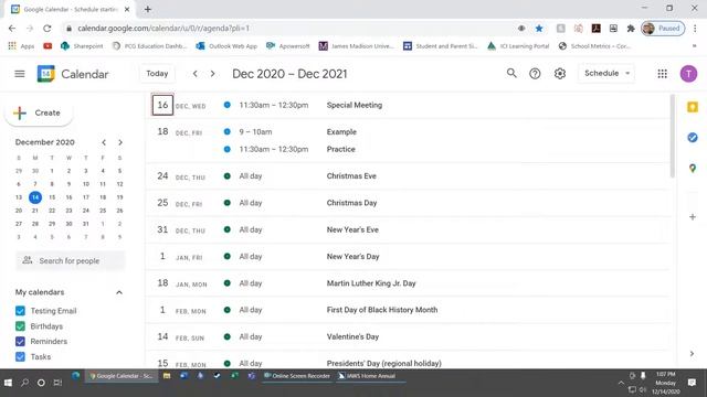 JAWS with Google Calendar! смотреть онлайн