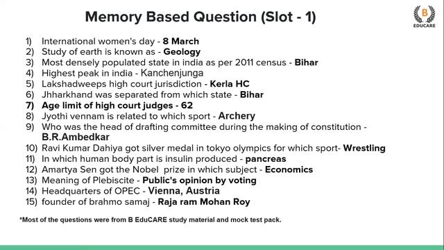 Memory Based CET Paper Questions (Slot 1)| Actual 5 Year Maharashtra CET LAW 2023 questions смотреть онлайн