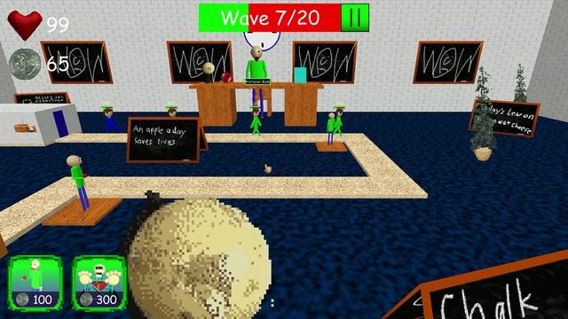 Baldi's Tower Defense Board Game Adventurers! (School Map Full!) смотреть онлайн