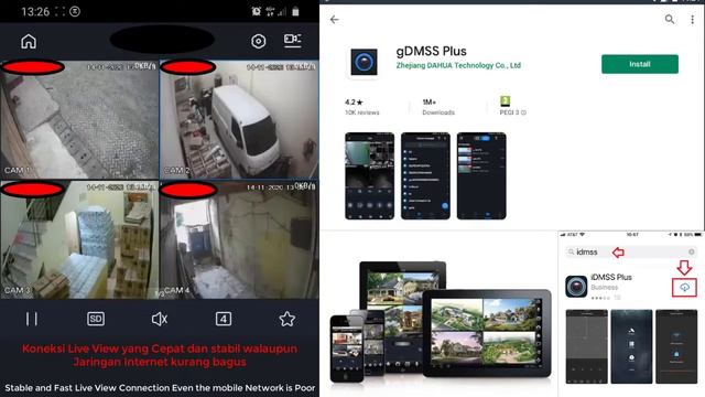 Keuntungan menggunakan Aplikasi Mobile Dahua GDMSS/IDMSS смотреть онлайн