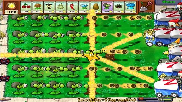 Plants vs Zombies 9999 Gatling Pea vs 99999 Football Zombie смотреть онлайн