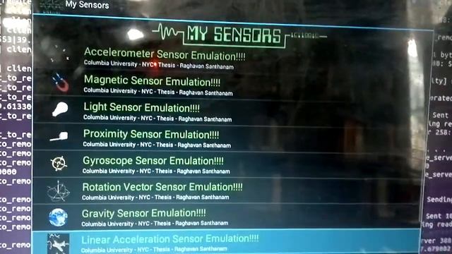 MS in CS Thesis - SensorEmulation - 10 Sensors - Remote Server Scenario - CU, NYC смотреть онлайн