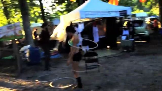 Amazing hoola hooping girl at Florida's OBJ 2015! смотреть онлайн