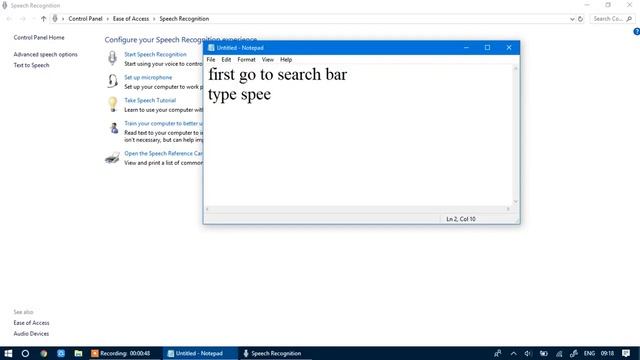 how to start speech recognition in laptop (windows 10) смотреть онлайн