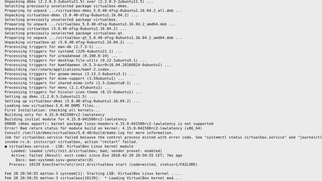 Ubuntu 16.04: VirtualBox Error: Kernel driver not installed (rc=-1908) смотреть онлайн