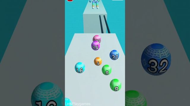 Run and Race Merge Ball 2048 ! All Levels Gameplay (131-139) android, ios смотреть онлайн