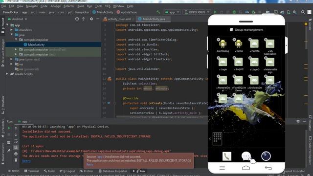 Android studio | session 'app':Installation did not succeed смотреть онлайн