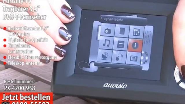 Portally-TV Tragbarer DVB-T-Fernseher mit 8,9 cm Bilddiagonale смотреть онлайн